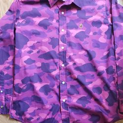 BAPE Camo Button Up Shirt