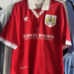 BRISTOL CITY 1(contact info removed) HOME SHIRT FOOTBALL SOCCER JERSEY LOTTO MENS SIZE XL