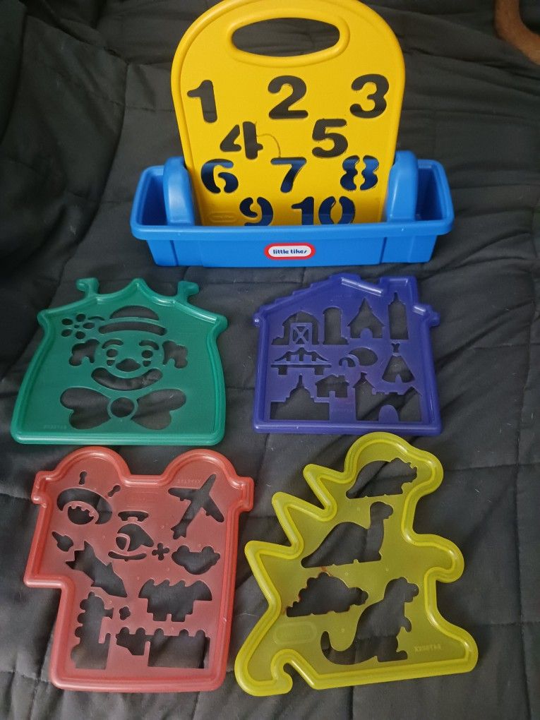 Little Tikes Box with Stencils - EUC