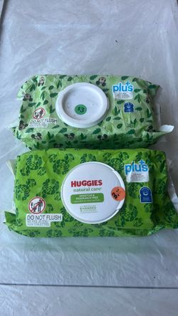 2  packs Huggies baby wipes