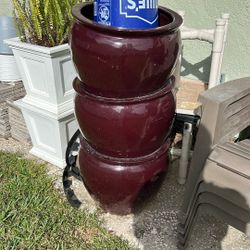 5 Red Planters- Lightweight 