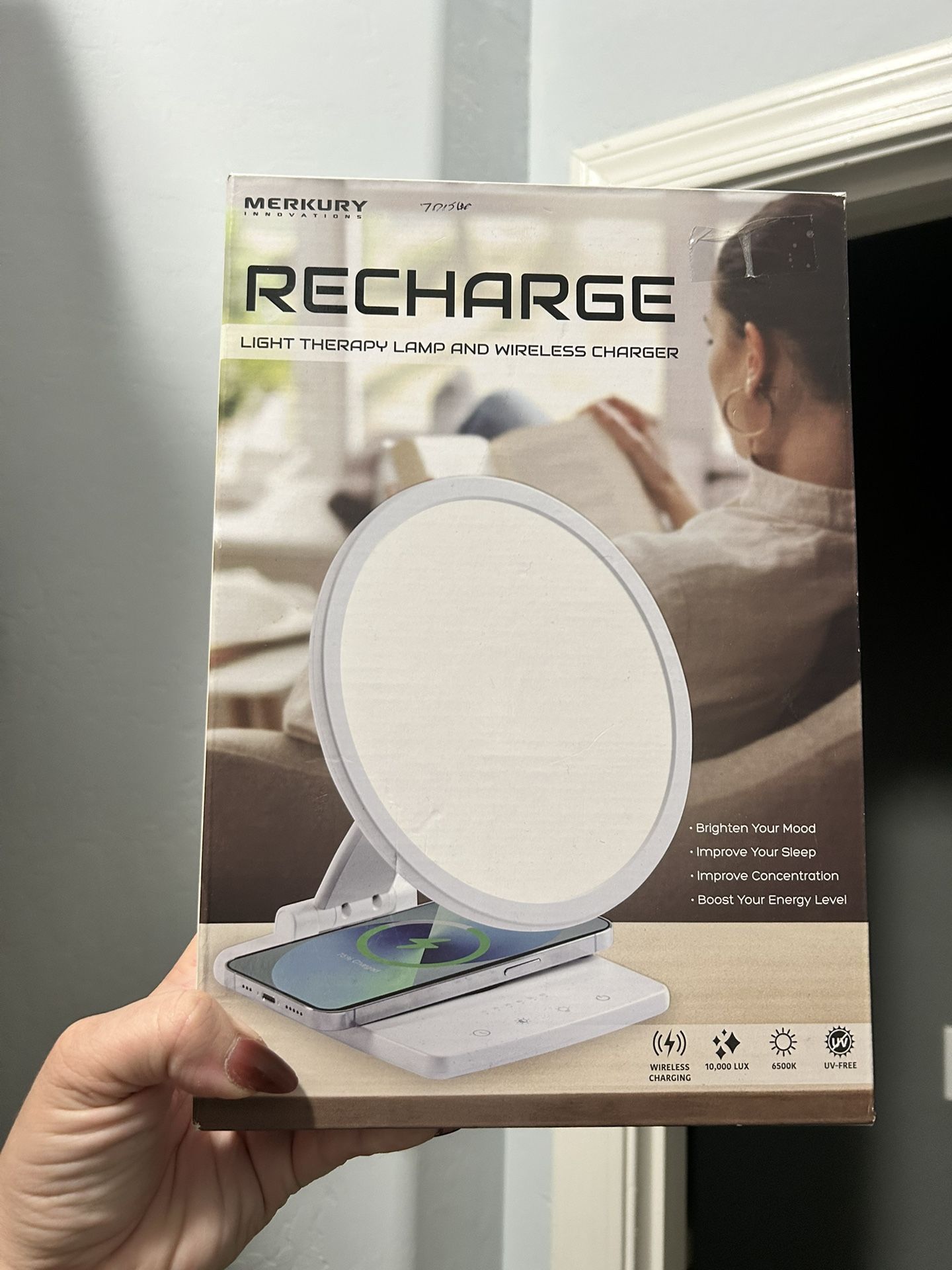 Light Therapy Lamp and Wireless Charger 
