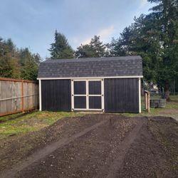 12x20 Side Door Barn Shed With Doubledoors