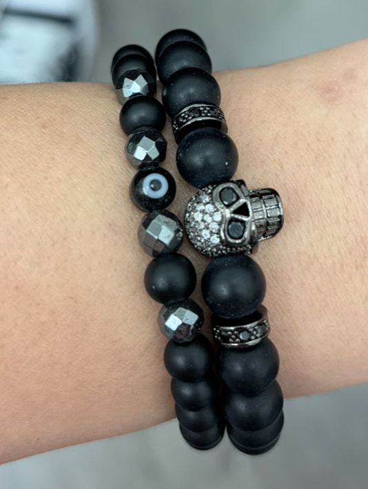 Beads Onyx Matt Bracelet Set