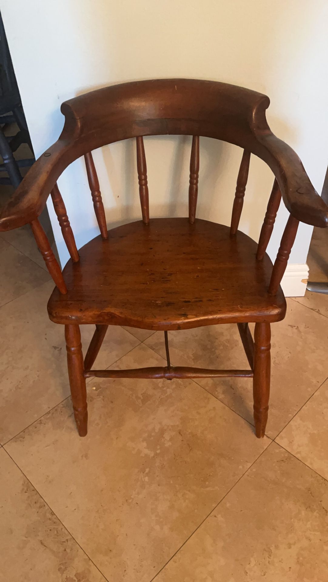 antique elm and ash smokers chair