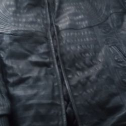 Nice Vilanto Black Stitched 4X Leather Coat Southwest Detroit 