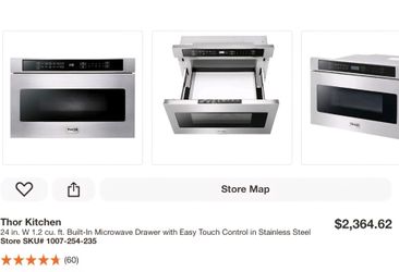 🎥 Thor Kitchen TMD2401 24 Inch Microwave Drawer 🆕OPEN BOX