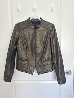 Black And Gold Microglitter Show Jacket US Women Size 12 Pride