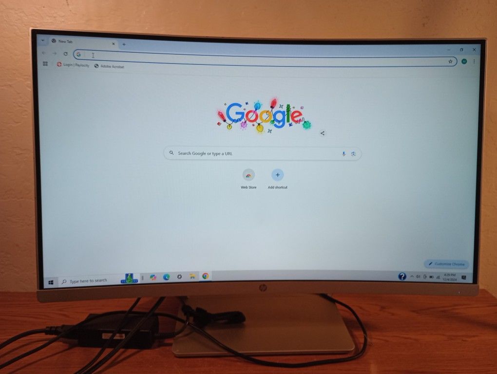 HP 27" inch Curved Monitor