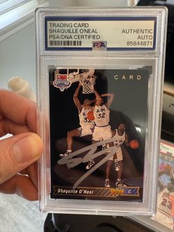 Shaquille O'Neal Signed 1992-93 Upper Deck Trade Card PSA/DNA