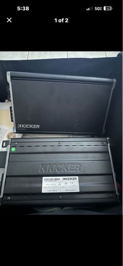 Kicker CXA360.4 and Kicker CXA1200.1.