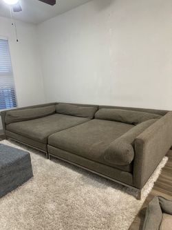 large gray sectional sofa