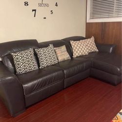 Leather couches 