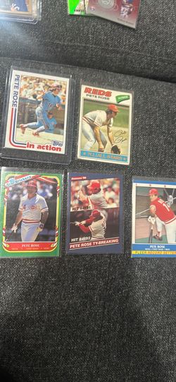 1977-81 topps Pete Rose,1986-87 Dontuss,Fleer Pete Rose cards Lot