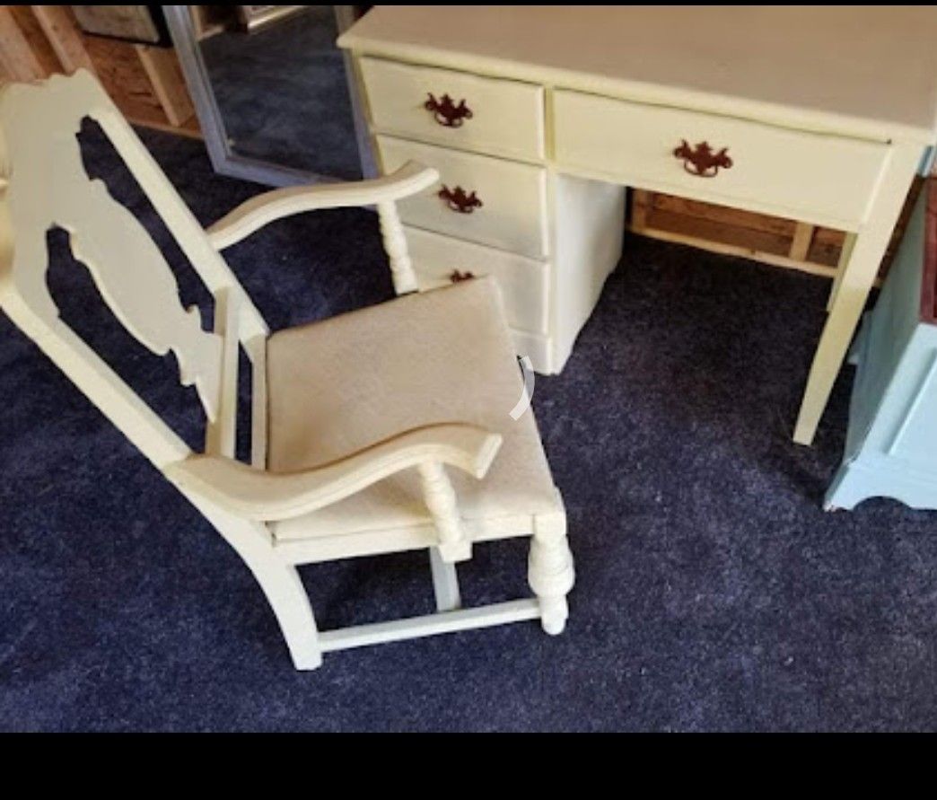 Antique Desk & Chair