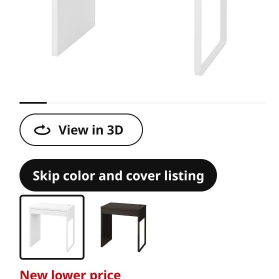 Ikea Micke Desk White 