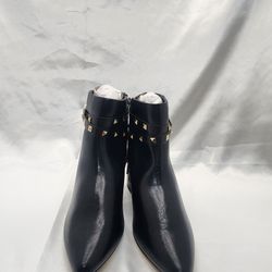 The Drop Women's Jessi Side-Zip Block Heel Ankle Boot size 10