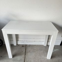 White, Wooden Desk / Table