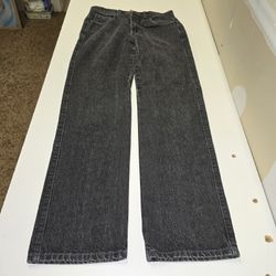 Vintage Marithe Francois Girbaud Mens Black Wash Denim Jeans Purple Stitch W28