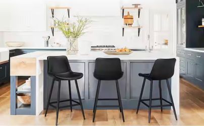 2 Black Abraham Series Bar Stools – Brand New in Box