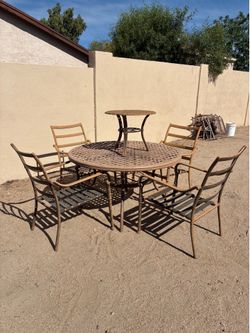 Patio tables and chairs