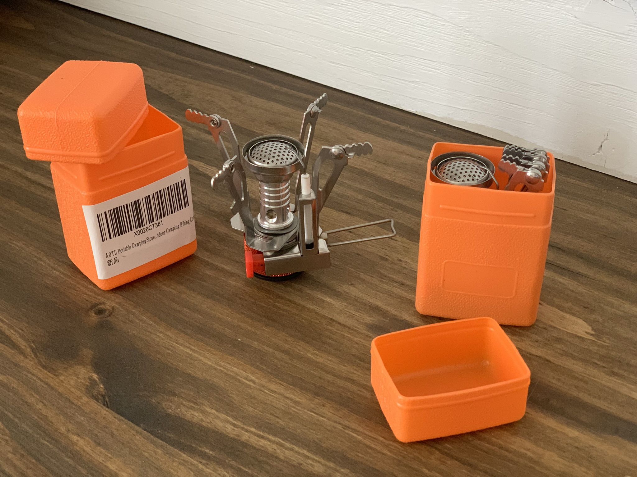 NEW!! Great Gift! Portable Compact Hiking Stove w/ Igniter - Save!