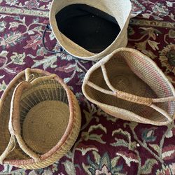 Woven Baskets  Perfect Condition