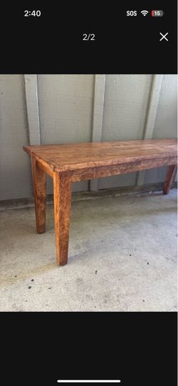 Wood bench