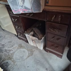 Solid Wood Small Writing Desk 📝