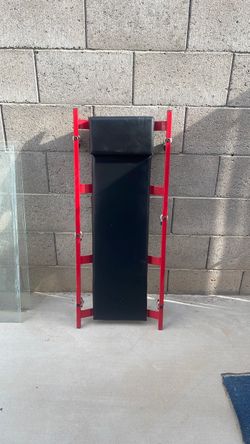 M V P.  Super line heavy duty creeper.  Capacity 400 lbs/  6 casters 40 inches long, width 16 1/2
