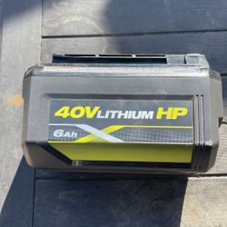 40 V 6Ah battery Ryobi