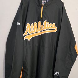 MLB Majestic Athletics Windbreaker Jacket 