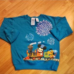 Pre-Owned Disney Parks Joey Ghou Graphic Pullover Sweatshirt