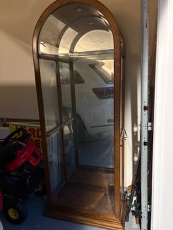 Glass curio cabinet