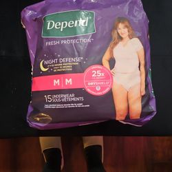 Womens DEPENDS OVERNIGHT PANTIES