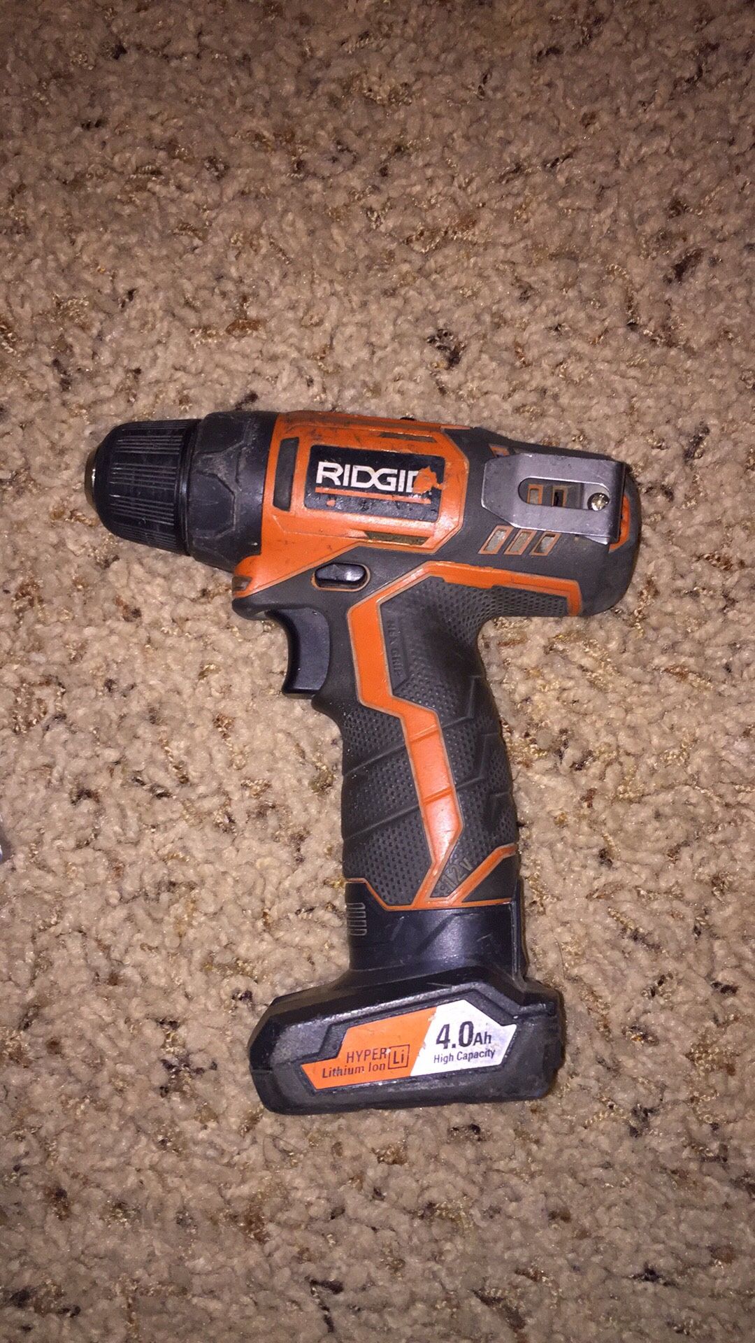 Ridgid drill and battery