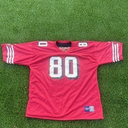 Vintage Reebok NFL San Francisco SF 49ers Jerry Rice #80 Reversible Jersey Sz 56