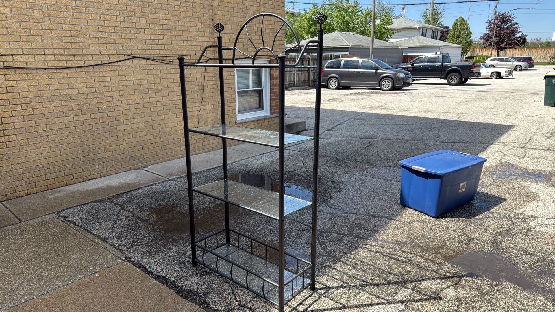 Bookshelf With Glass Shelves