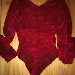 Women's Size Medium Brick Red Victoria Secret Bodysuit Used $4 Must Pick Up In Edinburg No Holds 