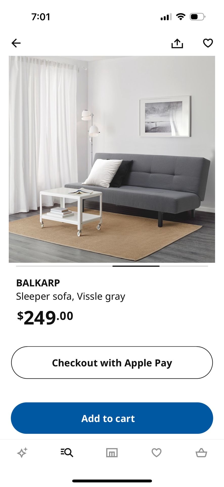 IKEA Sleeper Sofa - Like New 