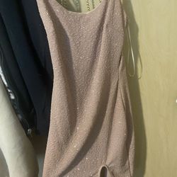 Tan/gold Mini-dress 