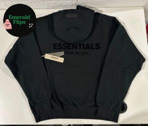 Essential Hoodie Stretch Limo Black