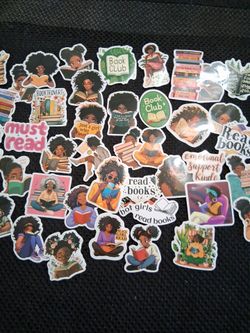 Cute reading Waterproof  stickers  - all 50 for  $8