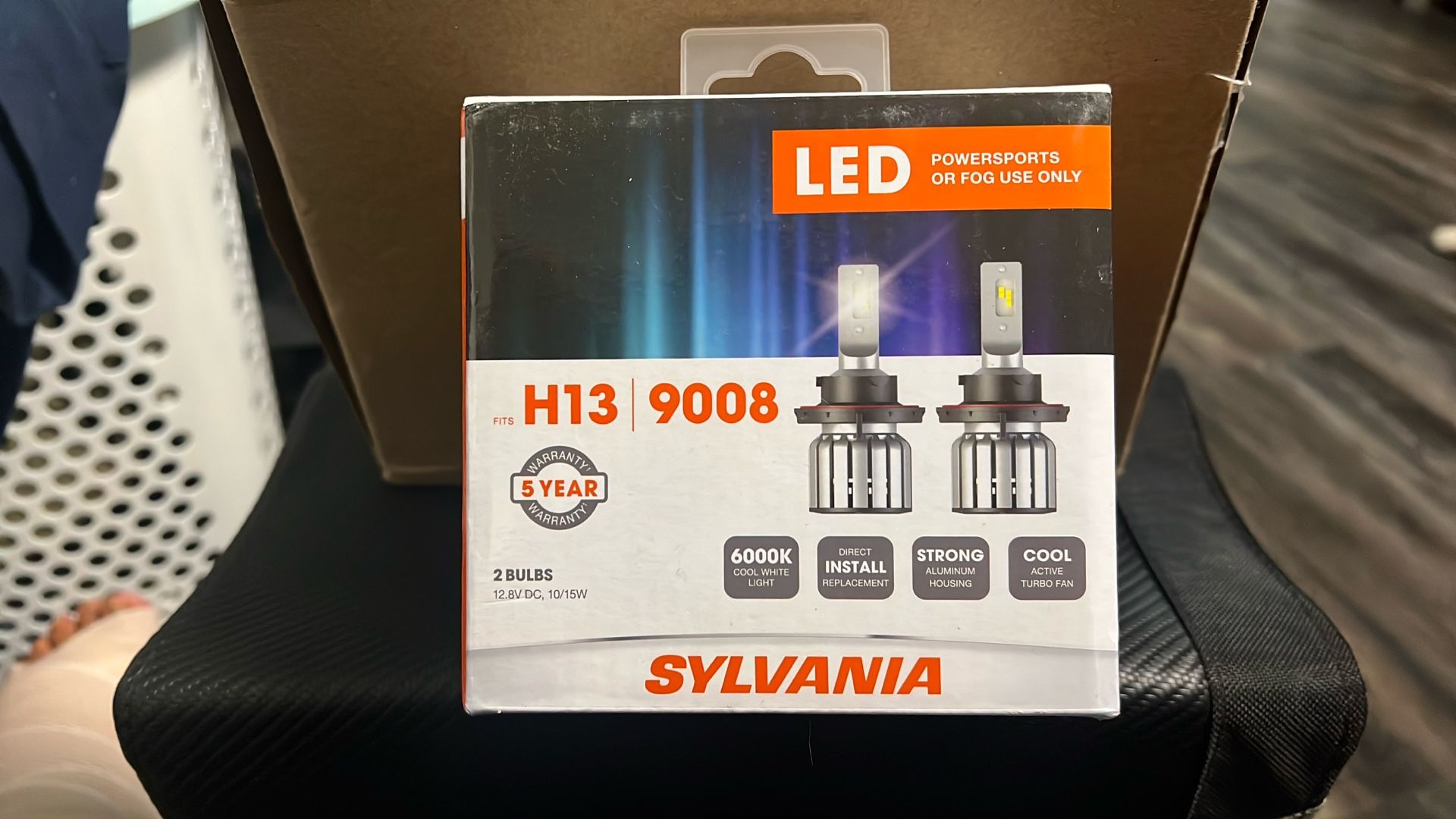 Sylvania H13 / 9008 LED Headlight Bulbs – 6000K Cool White (2-Pack, New)