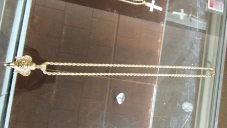 Angel chain & pendant 14k (gold plated)