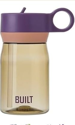 3 p.k Built Cascade Water Bottle With Straw Lid, 12oz, Purple Sunset, Made From Durable Tritan, Threaded Handle Lid, BPA Free Brand New|