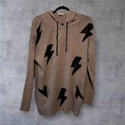 New Women's Thunder Gray Hoodie Sweater 