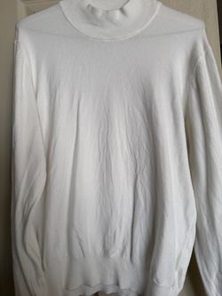 White cream color Mid turtle neck
