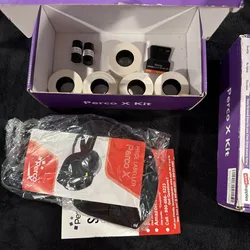 Perco X 1-Line Price Label Gun Kit FIVE Label Rolls Open Box