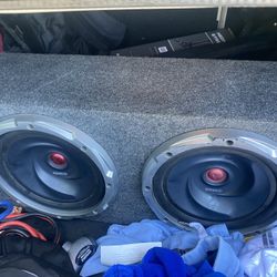 2 10 Inch Kenwoods And Amp